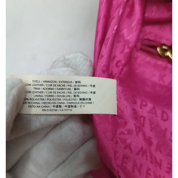 Kate Spade Red Leather Bow Double Handles Zipper Satchel Bag - Picture 12 of 16